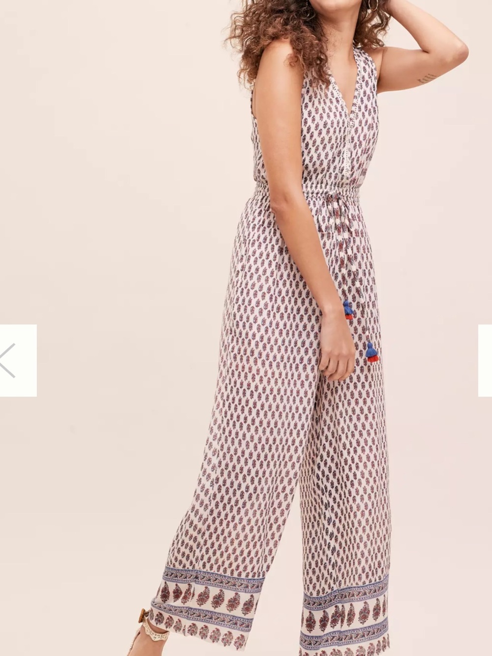 Raga x Anthropologie Printed Coverup Jumpsuit Size XL